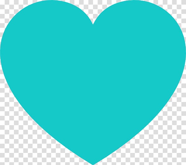 Heart Teal , Teal Heart transparent background PNG clipart