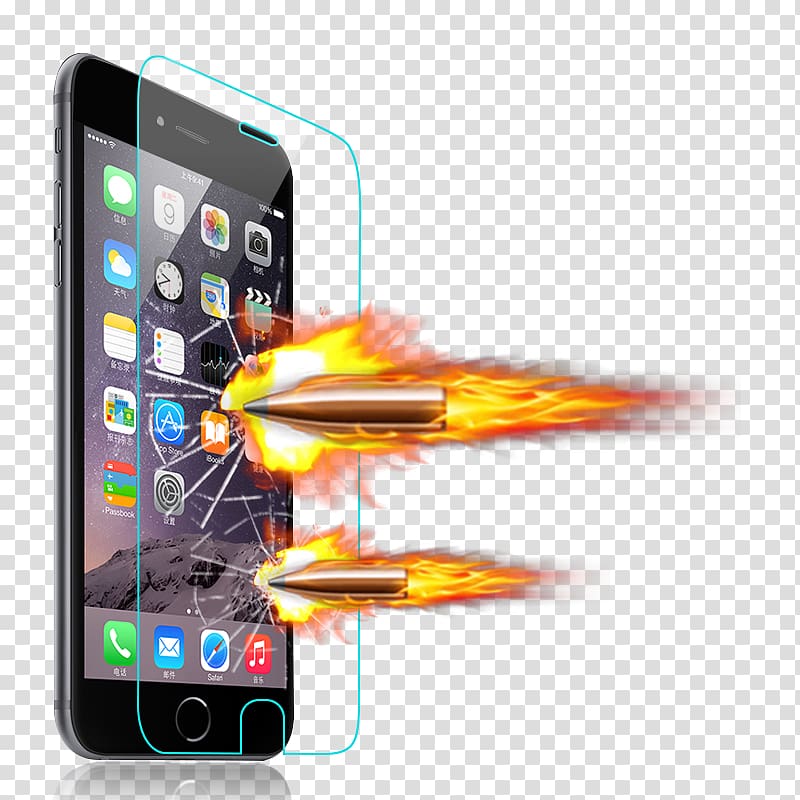 iPhone 6 Plus iPhone 4 iPhone 8 Smartphone Screen protector, bullet transparent background PNG clipart