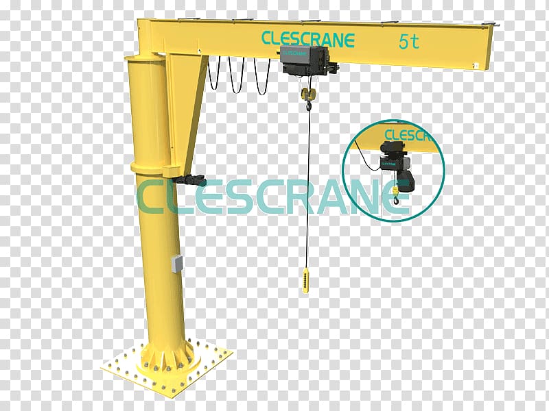 Machine Gantry crane Jib Slewing, jib crane transparent background PNG clipart