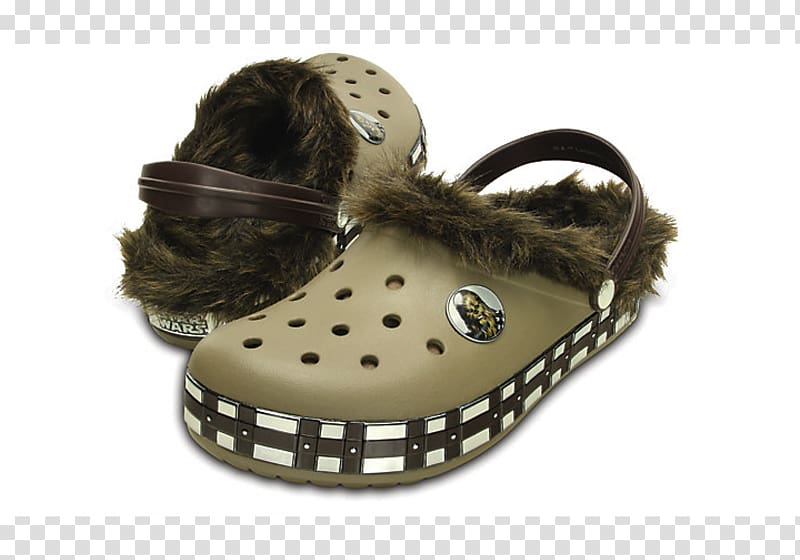 Chewbacca Crocs Shoe Wookiee Clog, crocs sandals transparent background PNG clipart