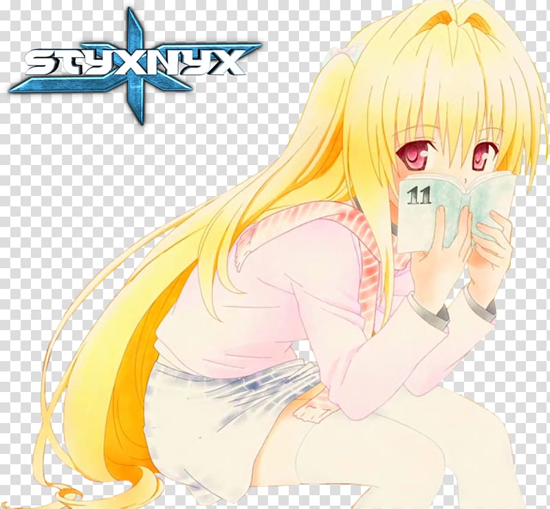 Anime To Love-Ru Manga Drawing, golden darkness transparent background PNG clipart