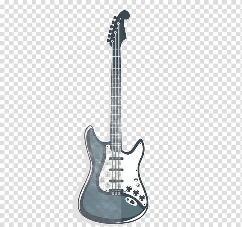 Electric guitar Black and white Acoustic guitar , guitar transparent background PNG clipart