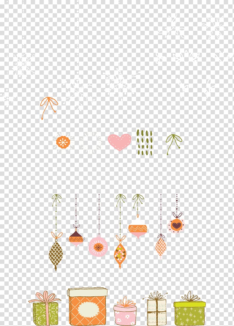 Gift Christmas, gift box with lighting transparent background PNG clipart