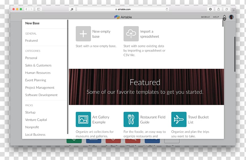 Airtable Database Computer program FileMaker Pro, Airtable transparent background PNG clipart