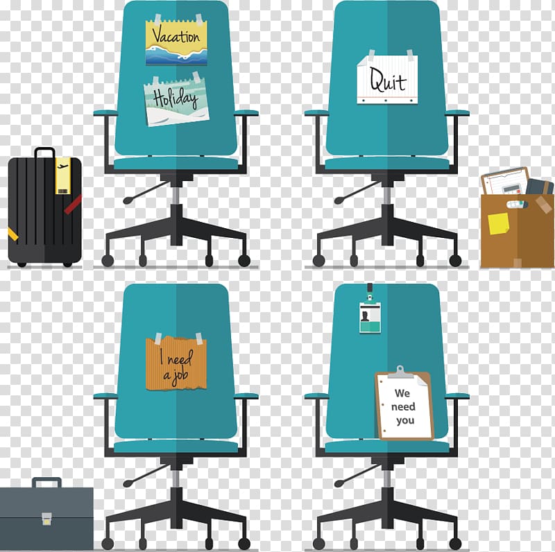 Office chair Flat design Apartment, chair transparent background PNG clipart