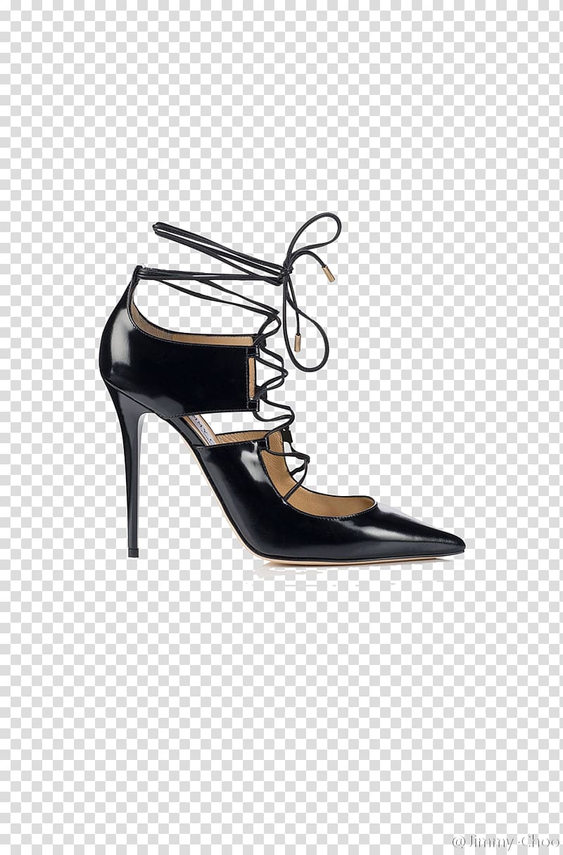 High-heeled footwear Designer Shoe, Fine with high heels with thin straps female Choo transparent background PNG clipart