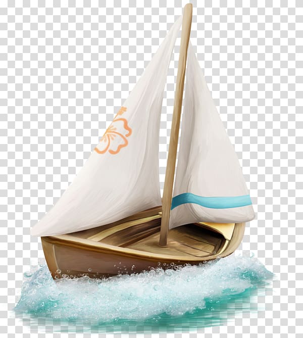 brown and gray sailboat on water illustration, Boat Ship Watercraft Scow, Offshore boat transparent background PNG clipart