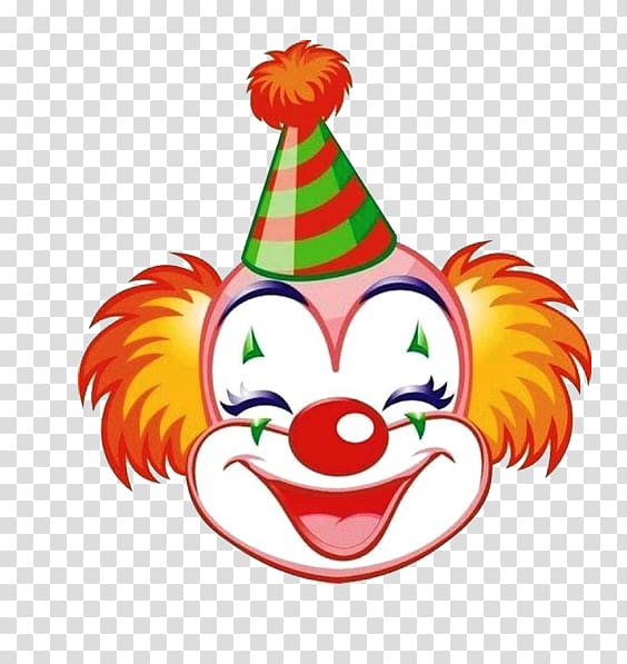 Evil clown Circus Face , Creative Clown transparent background PNG clipart