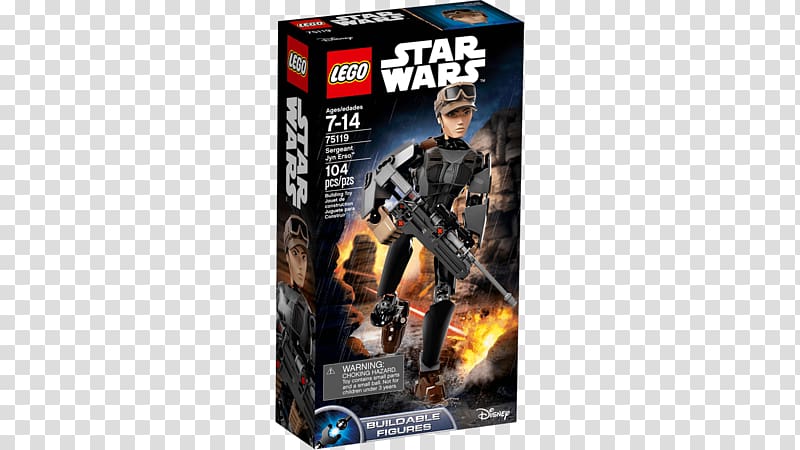 Jyn Erso Finn Lego Star Wars Toy, Scarif transparent background PNG clipart