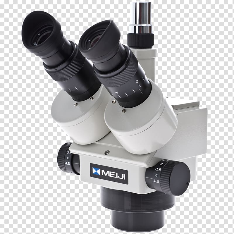 Stereo microscope Zoom lens Eyepiece Binoculars, Stereo Microscope transparent background PNG clipart