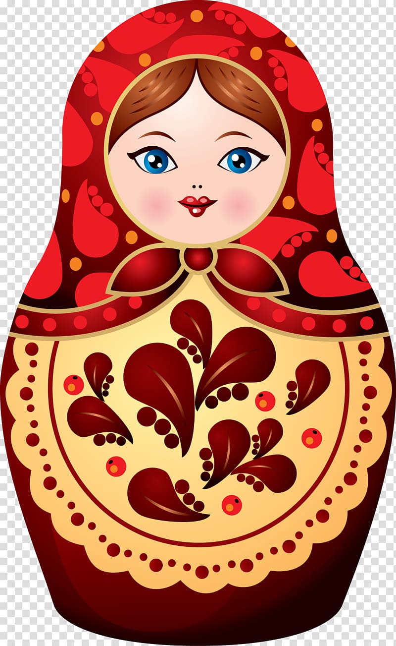 Matryoshka doll transparent background PNG clipart