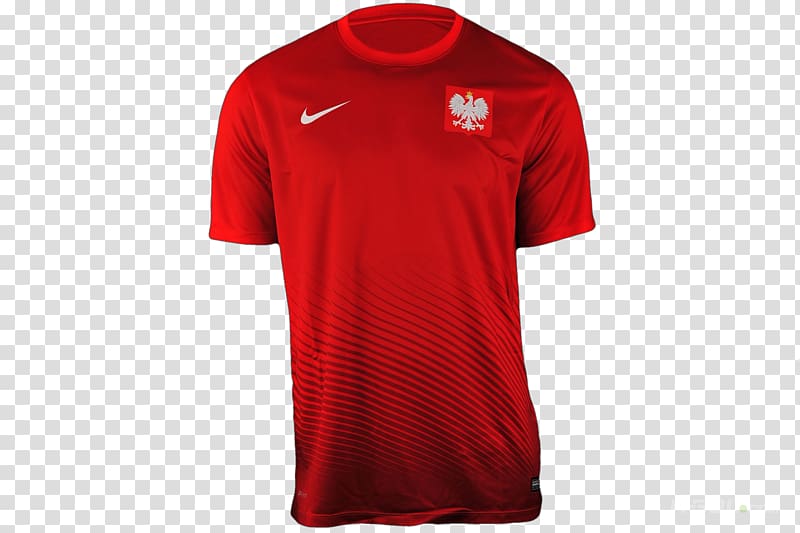 T-shirt UEFA Euro 2016 Poland national football team Sports Fan Jersey, T-shirt transparent background PNG clipart