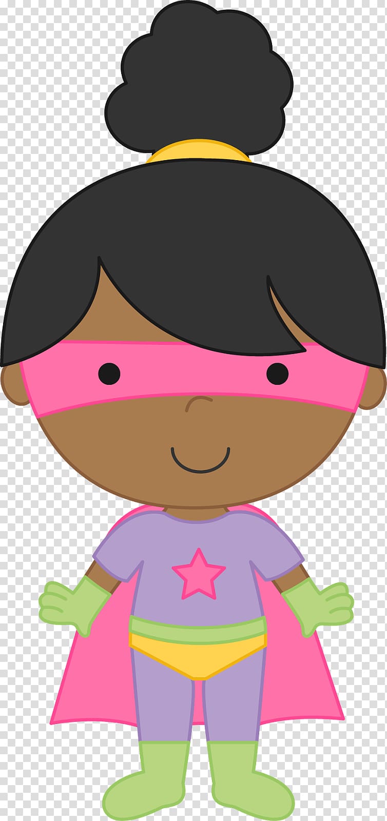 Child Female Supergirl Superhero , super transparent background PNG clipart