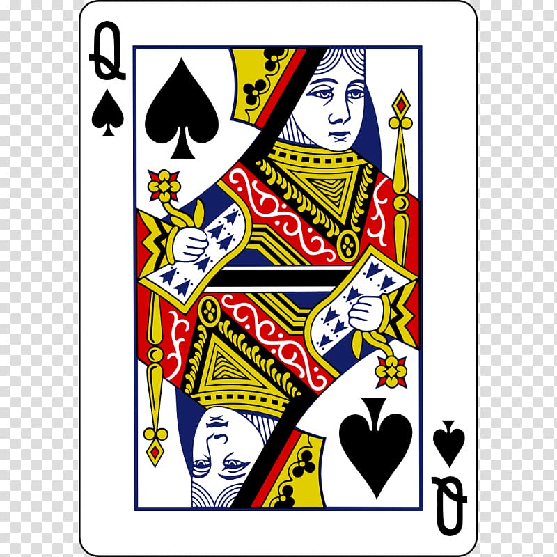 Queen of spades Playing card King, queen transparent background PNG clipart