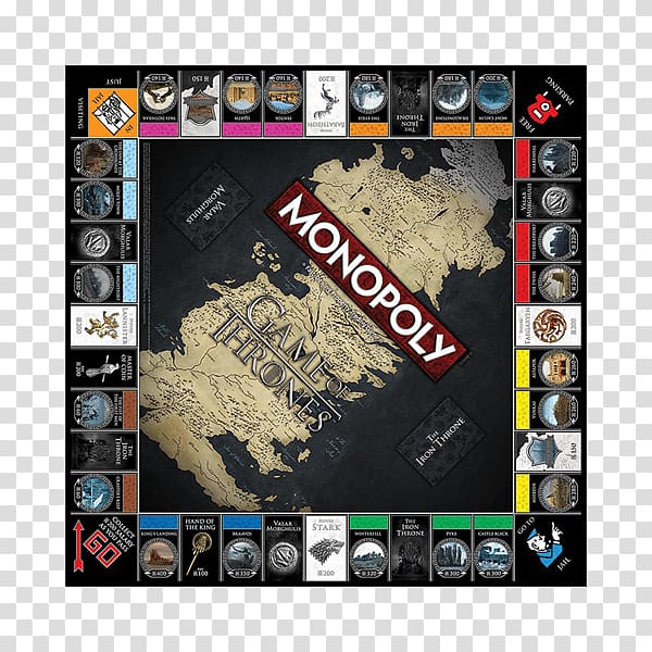 Monopoly World of A Song of Ice and Fire Board game A Game of Thrones, board game transparent background PNG clipart