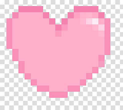 Pink heart-shaped pixels transparent background PNG clipart | HiClipart