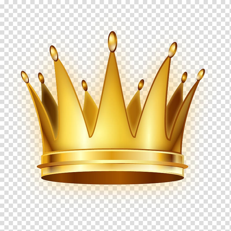 gold-colored crown illustration, Golden Crown transparent background PNG clipart