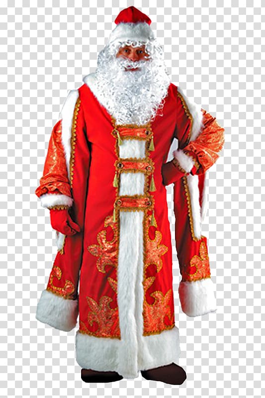 Ded Moroz Snegurochka Costume Ziuzia grandfather, claus transparent background PNG clipart