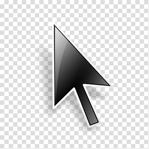 black and white cursor , Pointer Computer mouse Cursor Computer file, Mouse Cursor transparent background PNG clipart