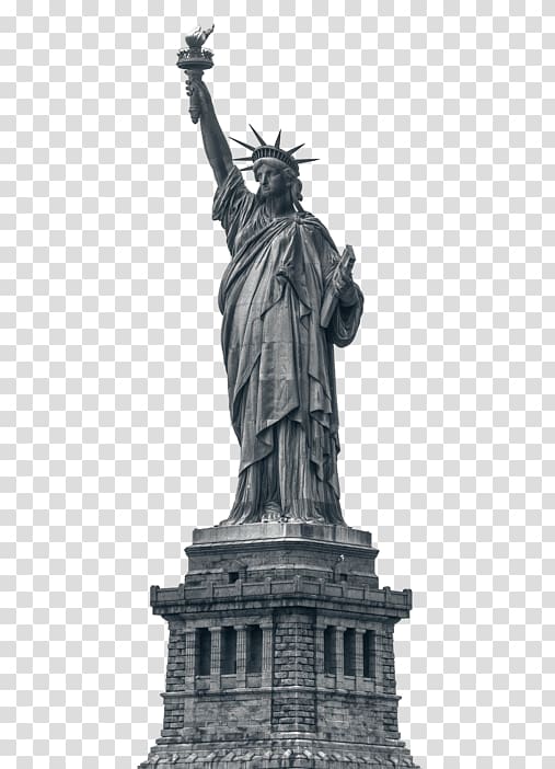 Statue of Liberty New York Harbor Colossus of Rhodes Ellis Island, statue of liberty transparent background PNG clipart