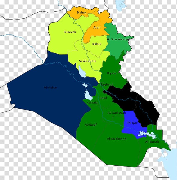 Iraqi Kurdistan Baghdad Map, map transparent background PNG clipart