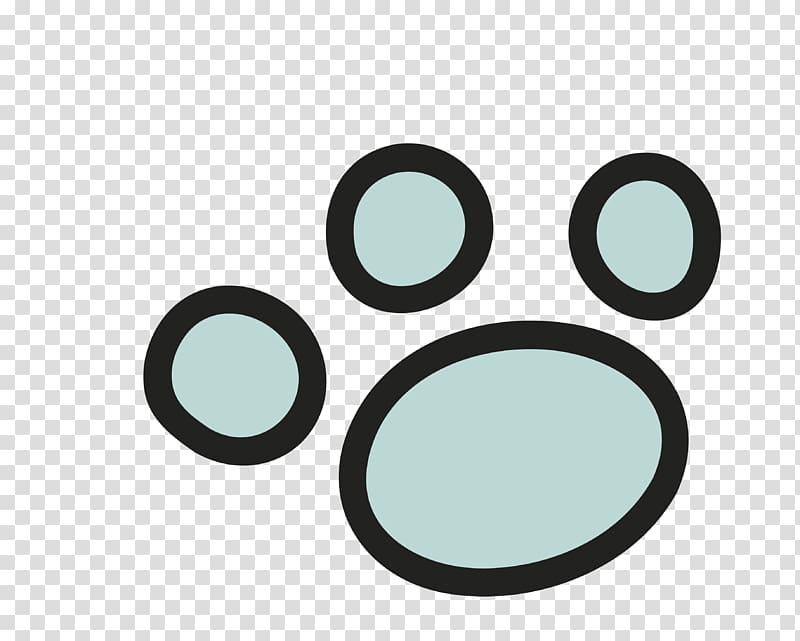 Brand Circle Pattern, blue cartoon Meng pet small footprints transparent background PNG clipart