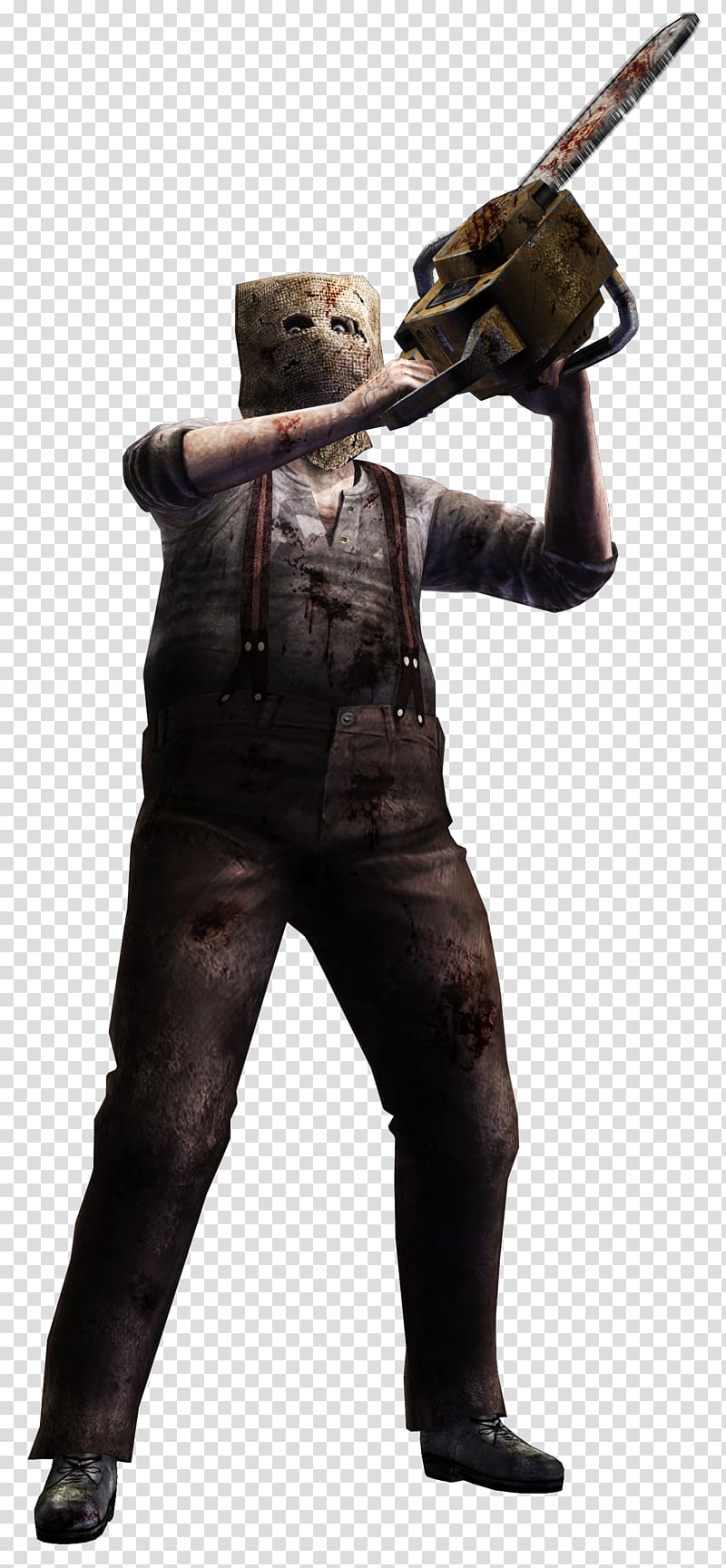 Resident Evil zombie character, Resident Evil 4 Resident Evil 3: Nemesis Resident Evil 2 Leon S. Kennedy, chainsaw transparent background PNG clipart