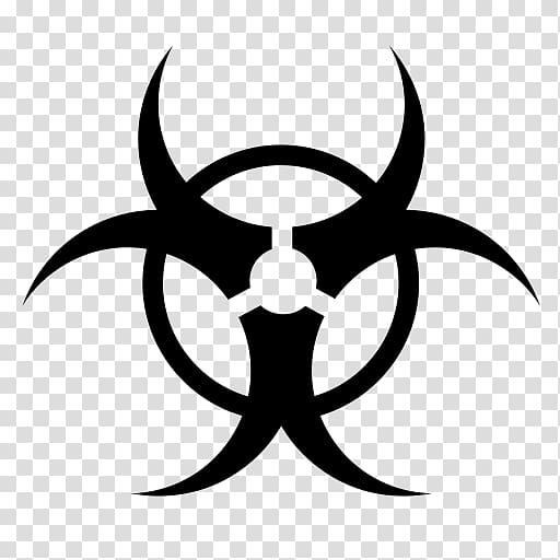 Biological hazard Symbol , hazardous transparent background PNG clipart