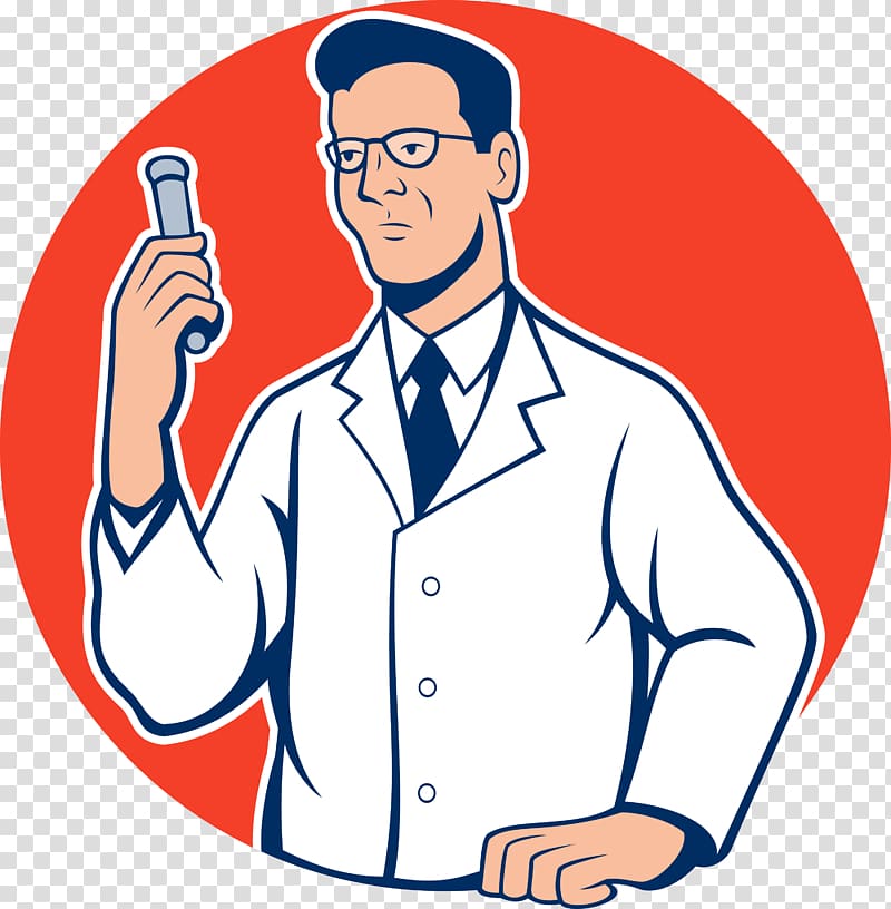 Chemist Laboratory Scientist Cartoon, scientist transparent background PNG clipart