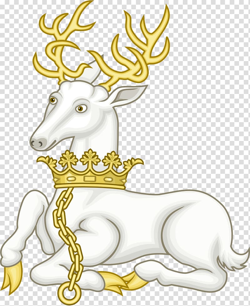 Richard II White Hart White stag Royal badges of England, Richard Ii transparent background PNG clipart