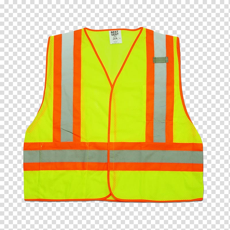 Gilets High-visibility clothing T-shirt Waistcoat, T-shirt transparent background PNG clipart