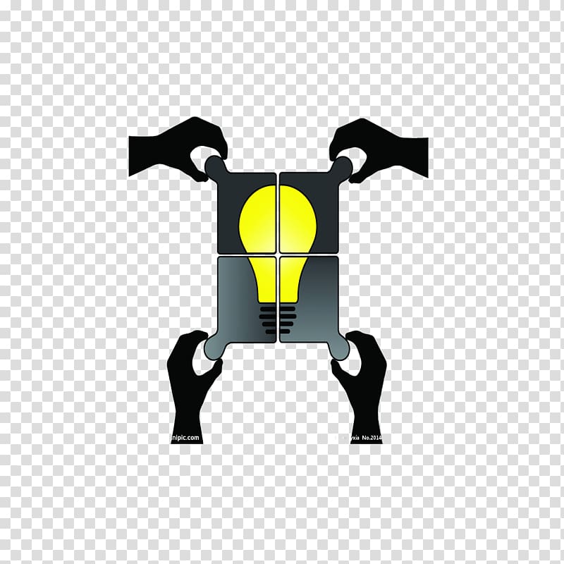 Idea illustration Illustration, Creative puzzle bulb transparent background PNG clipart