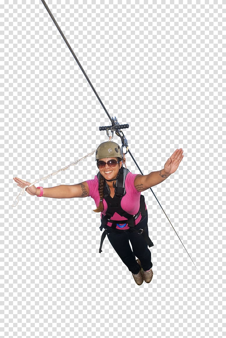 Koloa Zipline Zip-line Extreme sport Rope, zipline transparent background PNG clipart