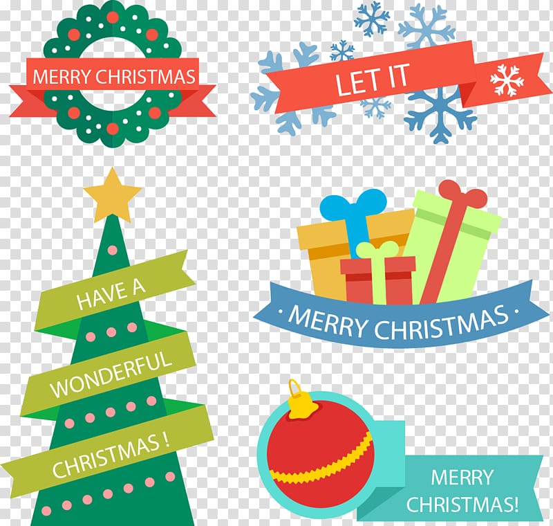 Christmas tree Gift , hand-drawn cartoon Christmas pattern transparent background PNG clipart