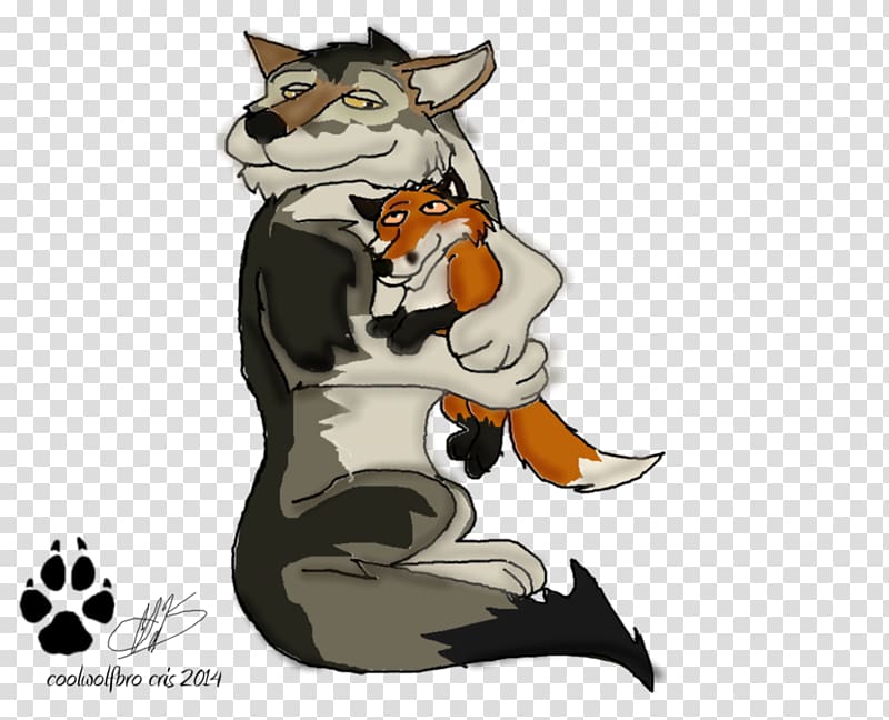 Cat Dog Canidae The Wolf and the Fox, please don\'t hug in public transparent background PNG clipart
