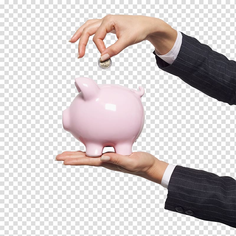Money Piggy bank Saving Retirement, save electricity transparent background PNG clipart