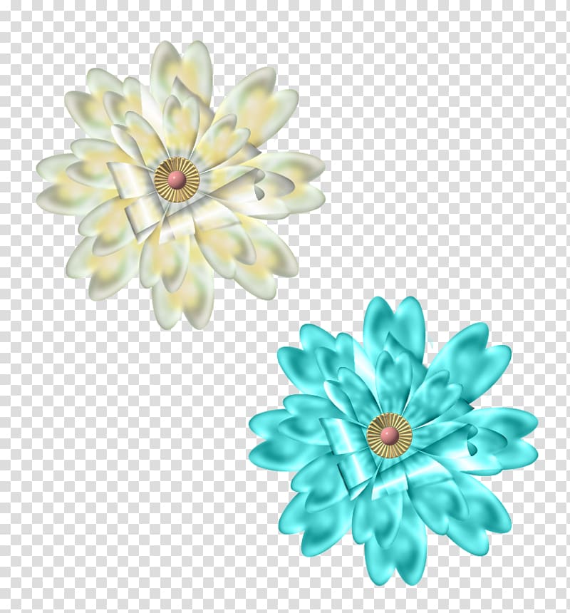 Flower Turquoise Color, flower transparent background PNG clipart