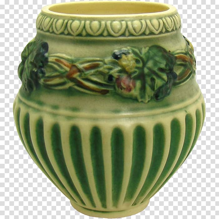 Pottery Vase Ceramic Roseville Porcelain, roseville pottery transparent background PNG clipart