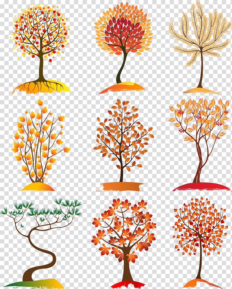Tree Autumn leaf color Euclidean , Tree transparent background PNG clipart