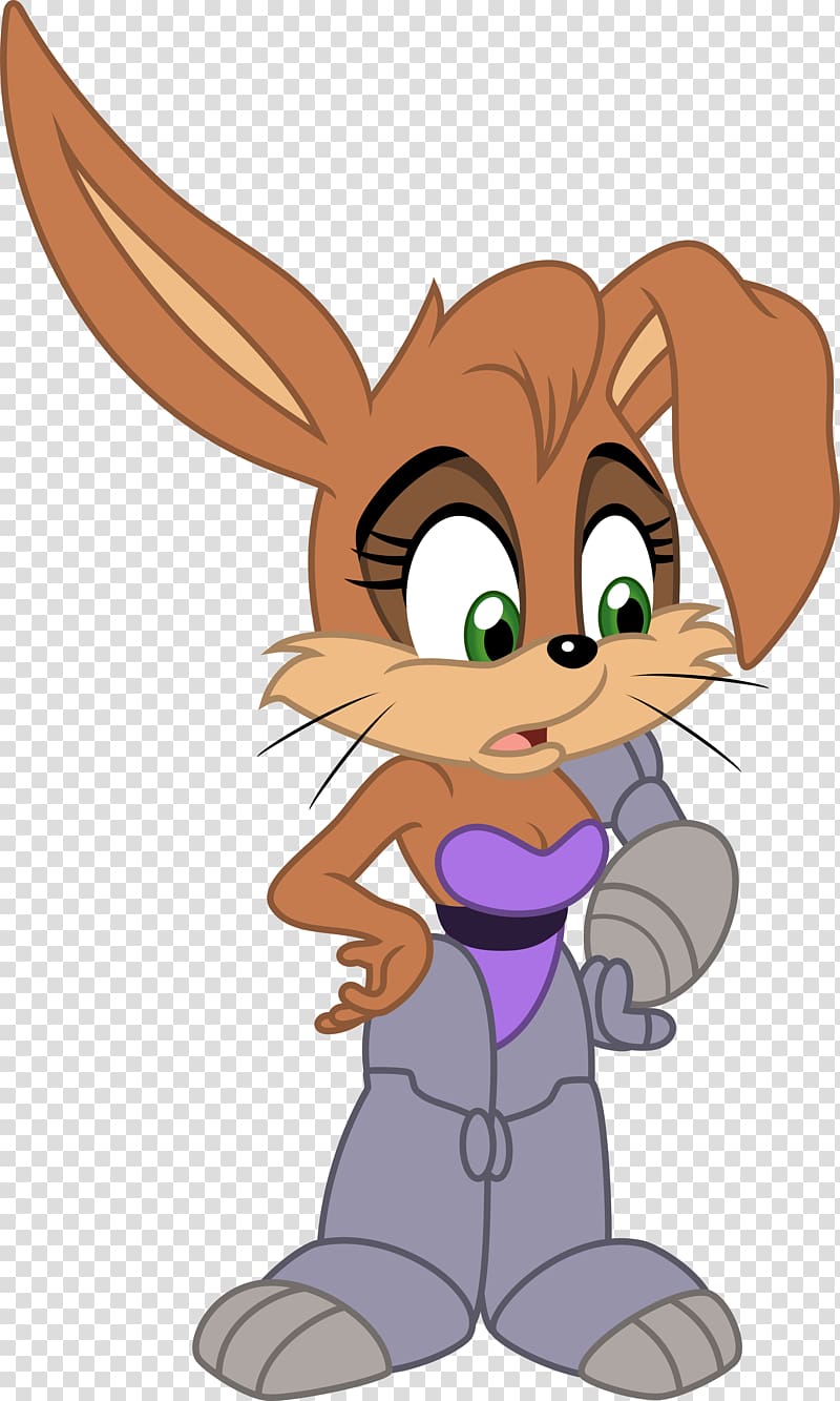 Rabbit Bunnie Rabbot Sonic & Sally Hare Warp Sonic, rabbit transparent background PNG clipart
