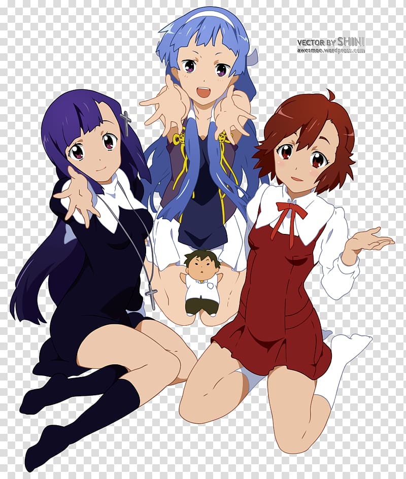 Kannagi: Crazy Shrine Maidens Anime Yuki Nagato Ayu Tsukimiya, Anime transparent background PNG clipart