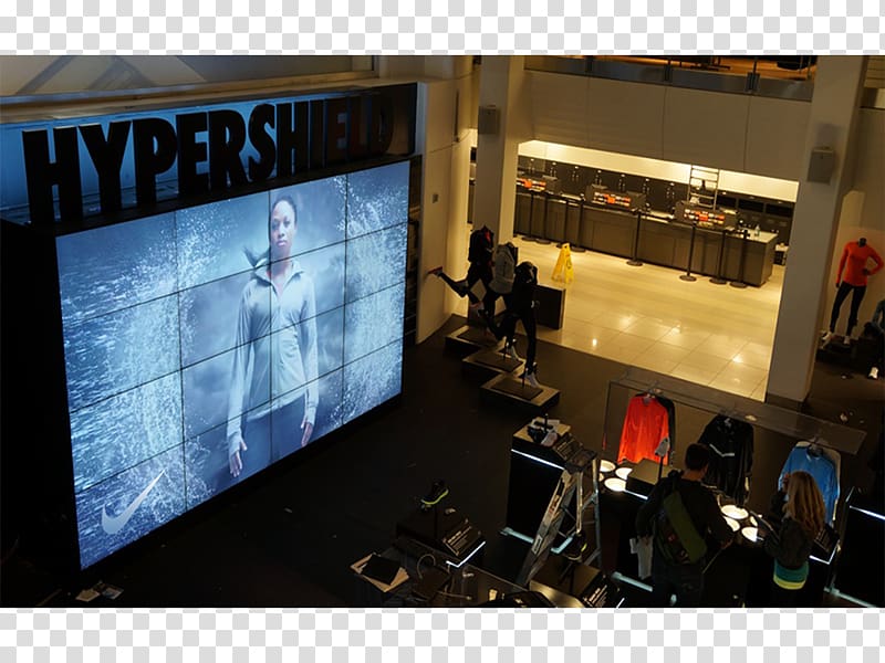 Nike Fuelband Niketown New York Video Wall Digital Signs Nike Transparent Background Png Clipart Hiclipart