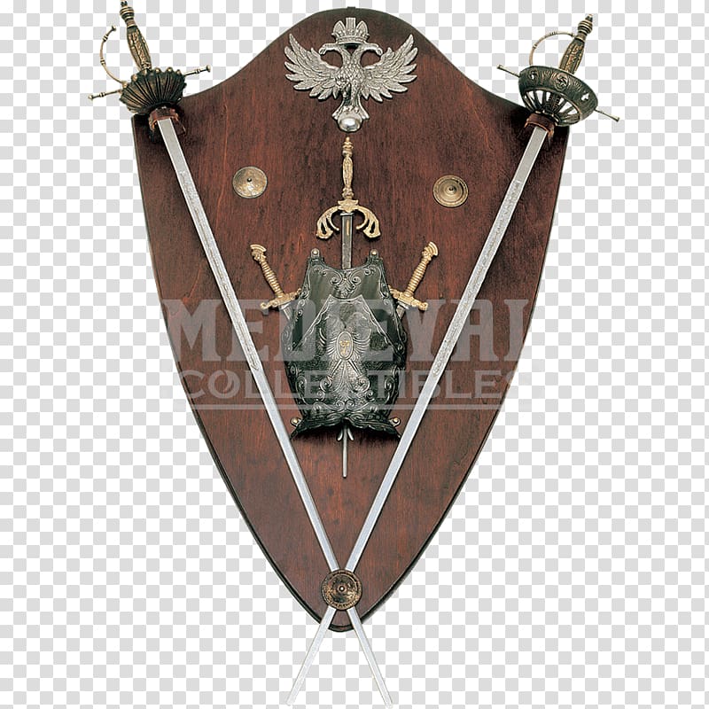 Panoply Middle Ages Sword Weapon Shield, medieval transparent background PNG clipart