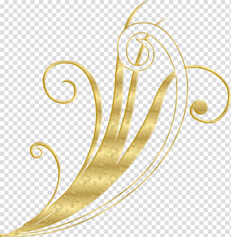 Gold Graphic design Scape , Gold plant pattern transparent background PNG clipart