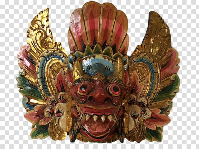Mask Barong Dewi Sri Lion Goddess, Barong bali transparent background PNG clipart