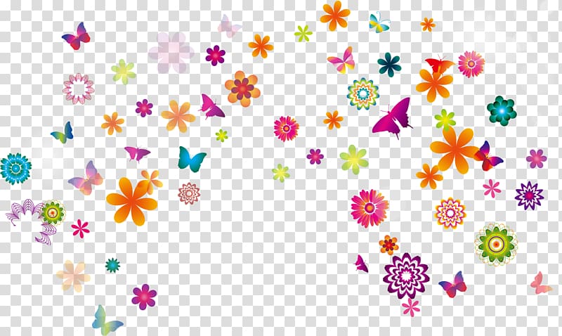 Color Point Circle, Colorful butterfly transparent background PNG clipart
