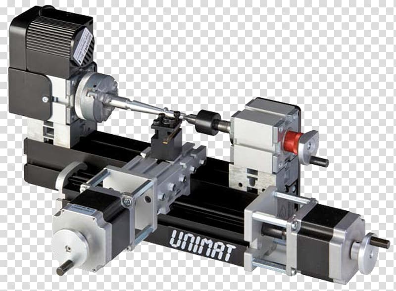 Lathe Unimat Computer numerical control Milling CNC router, wood transparent background PNG clipart