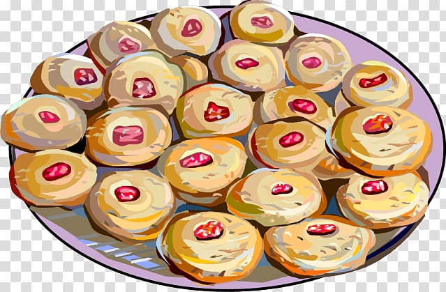 Denmark Danish pastry Donuts Danish cuisine , Snacks Tray transparent background PNG clipart