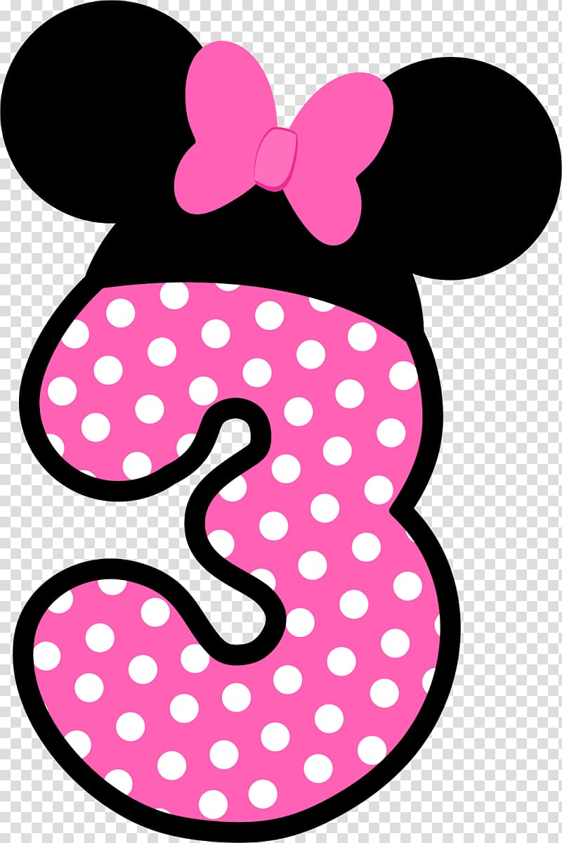 pink and black Minnie Mouse 3 , Minnie Mouse Mickey Mouse Party Birthday, MINNIE transparent background PNG clipart