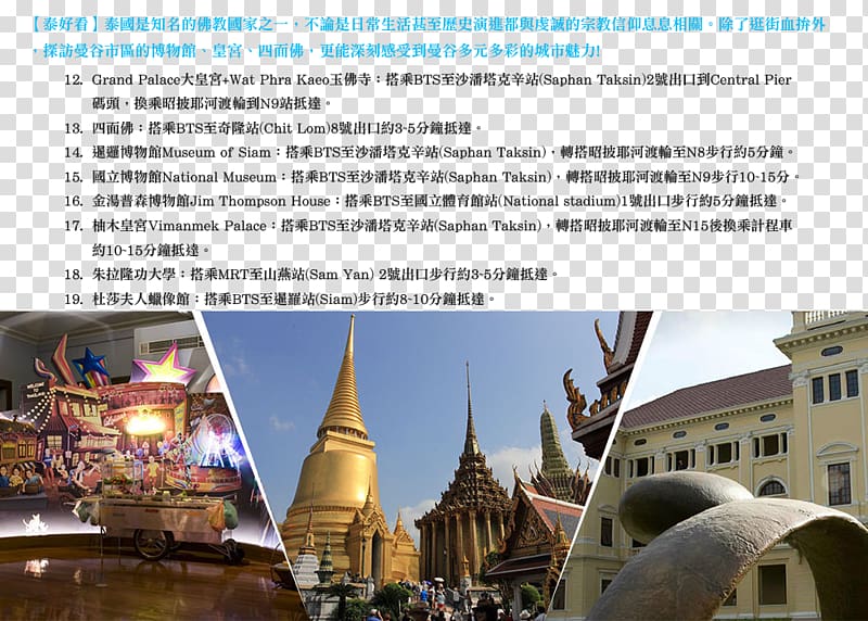 Temple of the Emerald Buddha Buddha in Thailand Landmark Tourism Tourist attraction, Temple thai transparent background PNG clipart